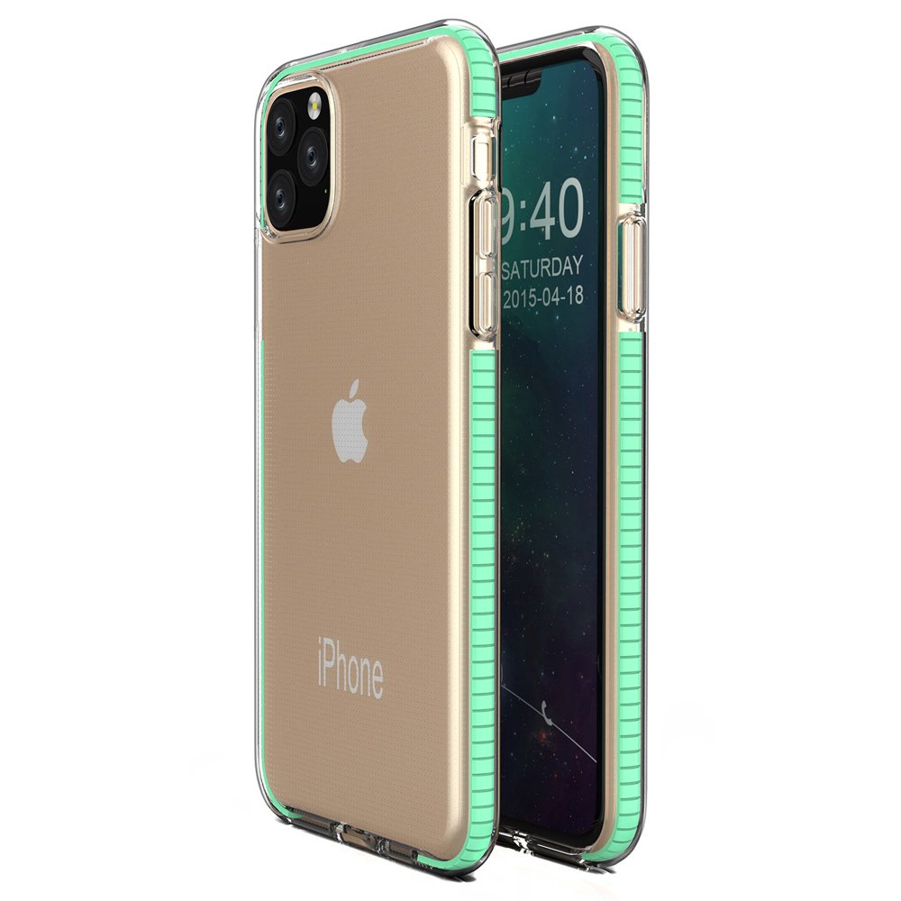 Pokrowiec żelowy Spring Case miętowy Apple iPhone 11 Pro Max Pokrowiec żelowy Spring Case miętowy Apple iPhone 11 Pro Max
