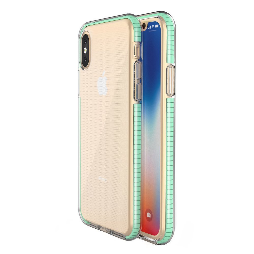 Pokrowiec żelowy Spring Case miętowy Apple iPhone XS Pokrowiec żelowy Spring Case miętowy Apple iPhone XS