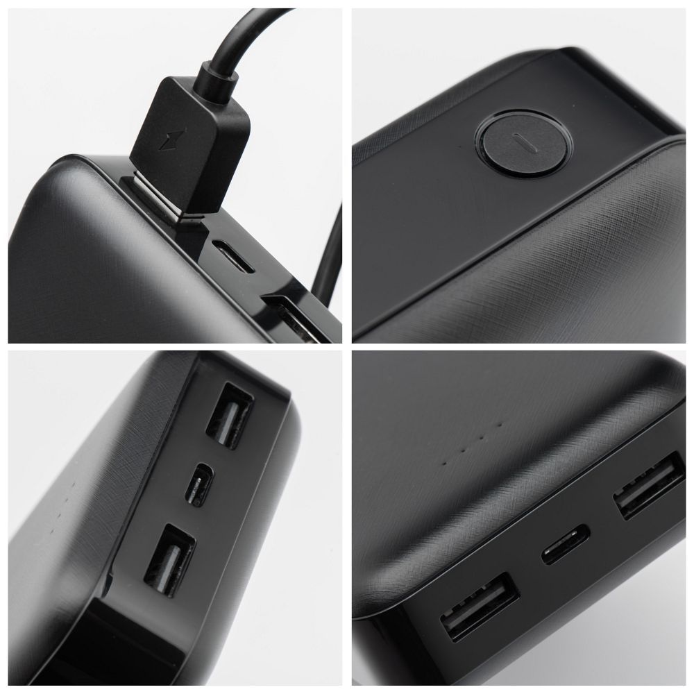 Powerbank Blue Star 20000 mAh 2.1A W2015 1xUSB-C 2xUSB-A czarny / 4 Powerbank Blue Star 20000 mAh 2.1A W2015 1xUSB-C 2xUSB-A czarny / 4