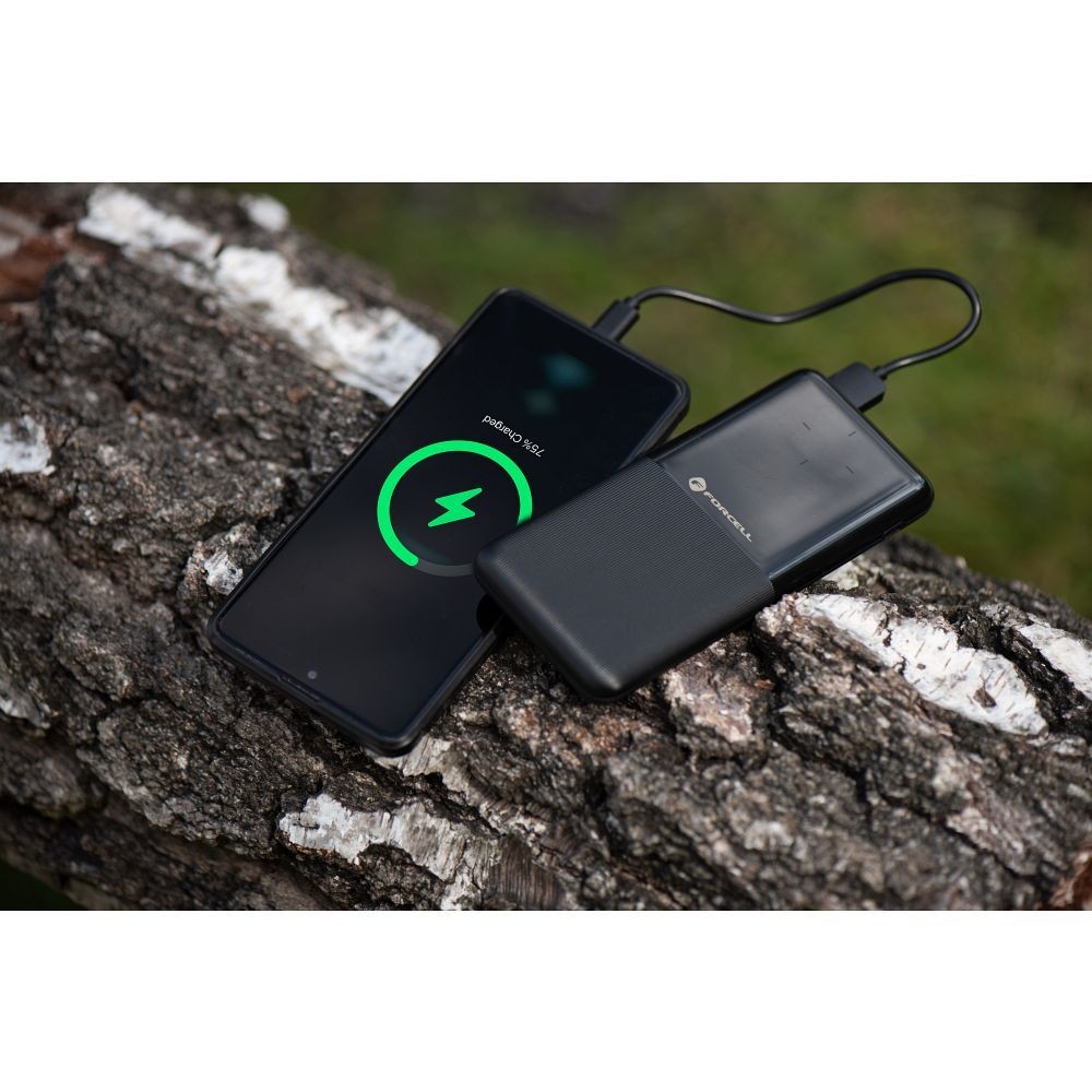 Powerbank Forcell F-Energy P10k1 20W USB-C QC3.0 czarny 10000 mAh / 5