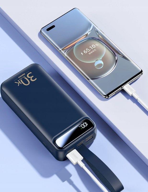POWERBANK REMAX BOLE SERIES 30000mAh PD 20W+QC 22,5W BLUE / 2