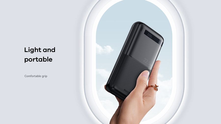 POWERBANK REMAX PILOTEER SERIES 20000mAh RPP-72 PD 20W+QC 22,5W BLACK / 6