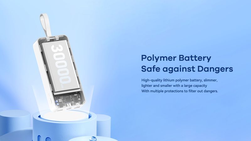 POWERBANK REMAX SUJI SERIES 30000mAh RPP-550 PD 20W+ QC 22,5W BLUE / 4