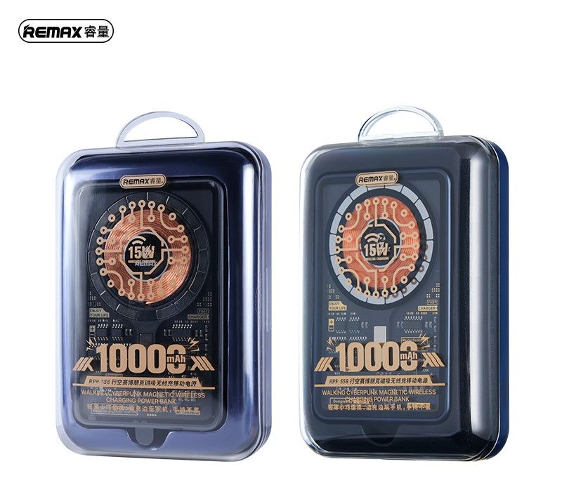 POWERBANK REMAX WALKING SERIES 10000mAh RPP-558 PD20W+QC 22,5W MAGNETIC BLUE / 7