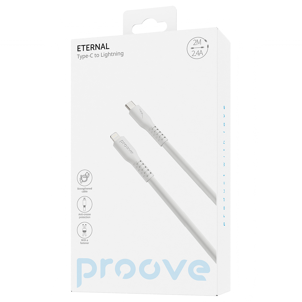 Proove kabel Eternal Type-C do Lightning (2m) bia�y / 3