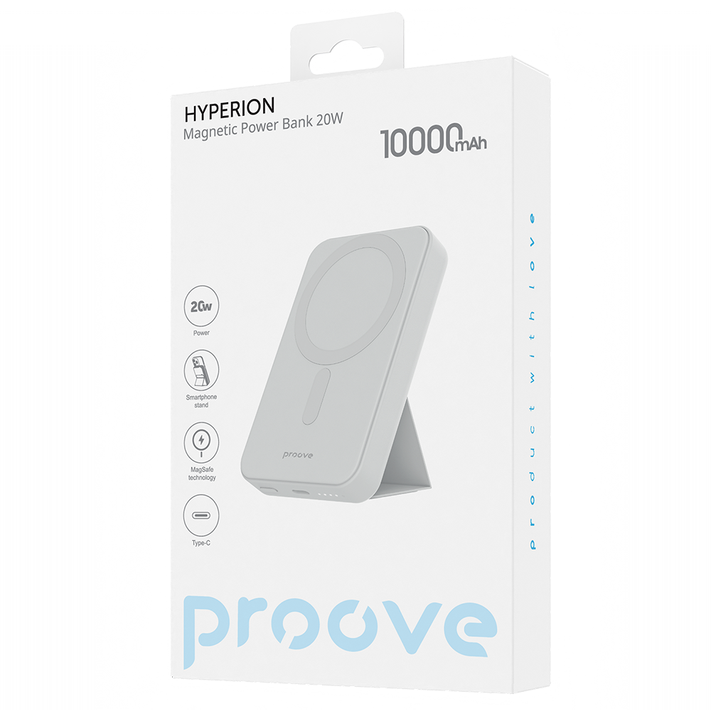 Proove power bank Hyperion 20W 10000mAh bia�y / 2