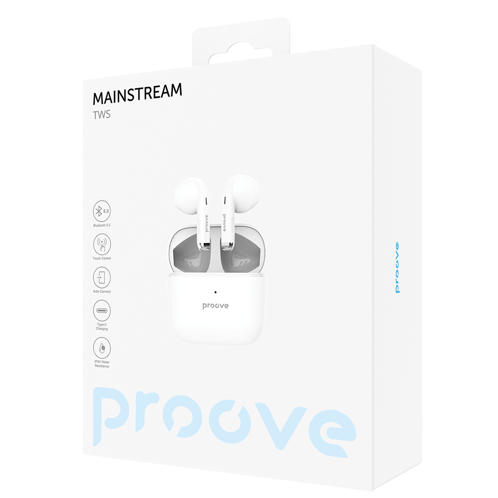 Proove s�uchawki bezprzewodowe Mainstream TWS bia�e / 4