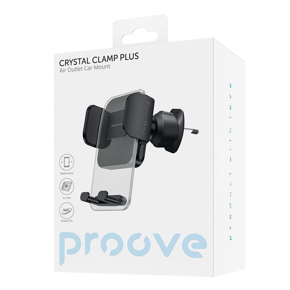 Proove Uchwyt Samochodowy Crystal Clamp Plus na Kratk� Wentylacyjn� czarny / 2