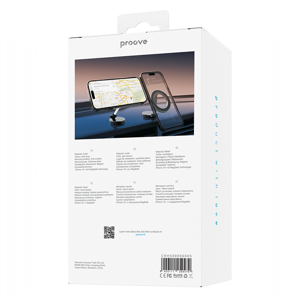 Proove Uchwyt Samochodowy Hoop Stick-on czarny / 3