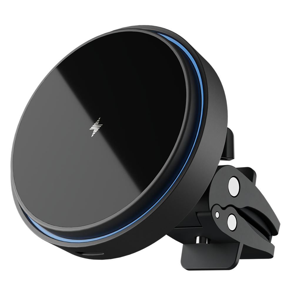 Proove Uchwyt Samochodowy z �adowaniem Bezprzewodowym Light Circle 15W czarny