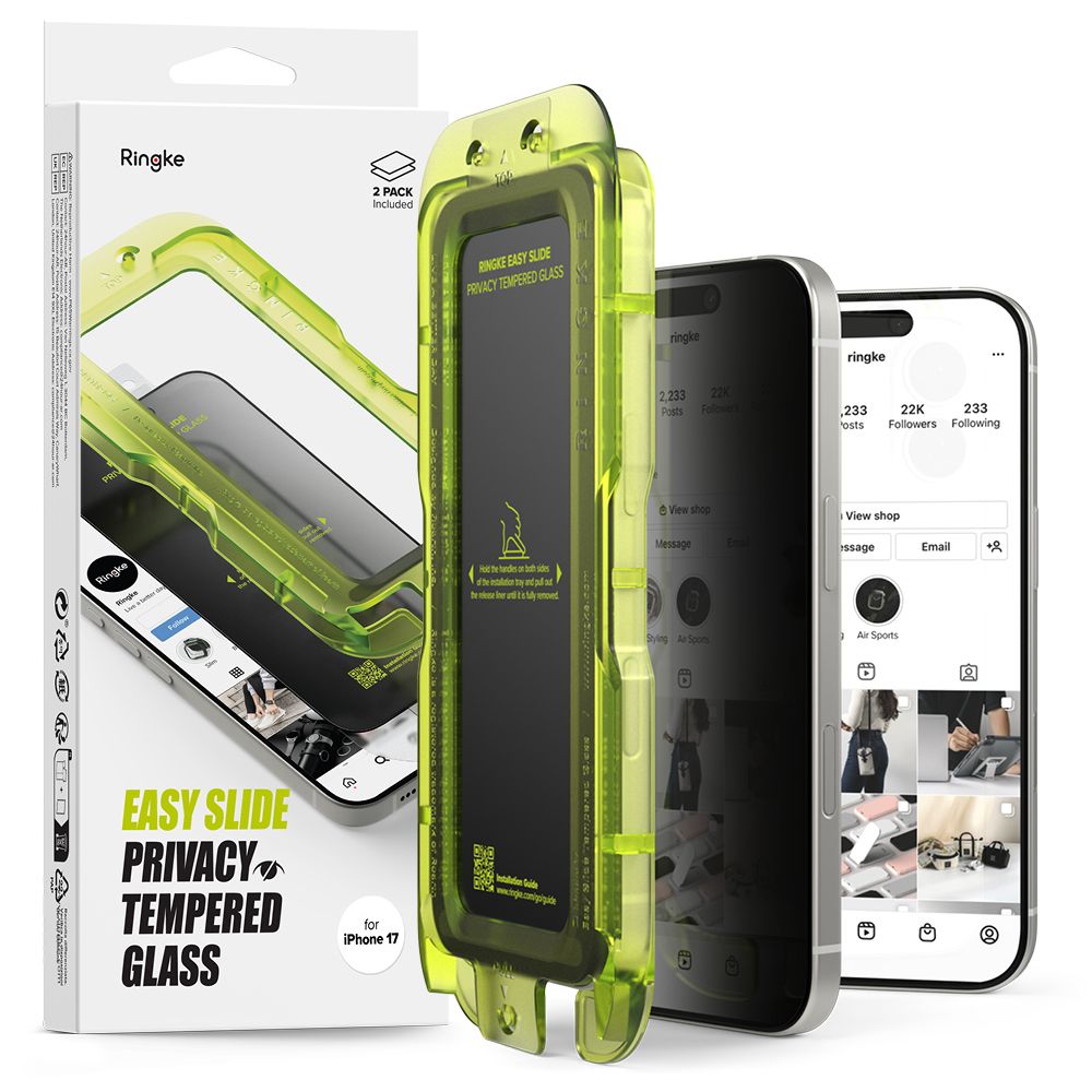Prywatyzuj�ce Ringke Easy Slide 2-pack privacy Apple iPhone 17