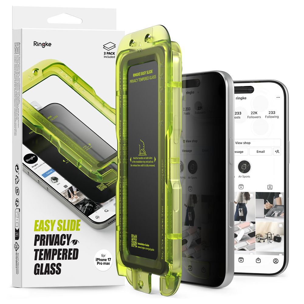 Prywatyzuj�ce Ringke Easy Slide 2-pack privacy Apple iPhone 17 Pro Max