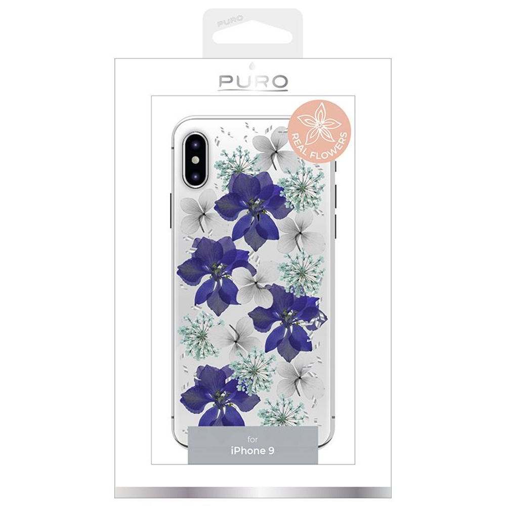 PURO etui Glam Hippie Chic Cover fioletowe p�atki kwiat�w Apple iPhone XR / 2