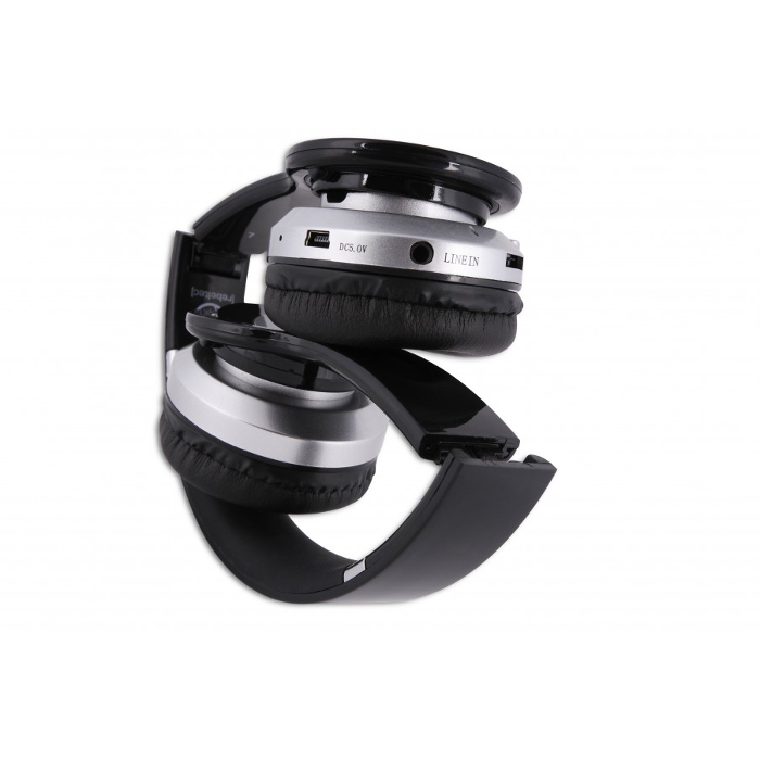 Rebeltec s�uchawki bezprzewodowe nauszne z mikrofonem Bluetooth Crystal czarne / 2