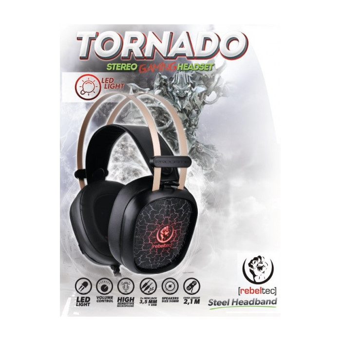 Rebeltec s�uchawki dla graczy TORNADO / 2