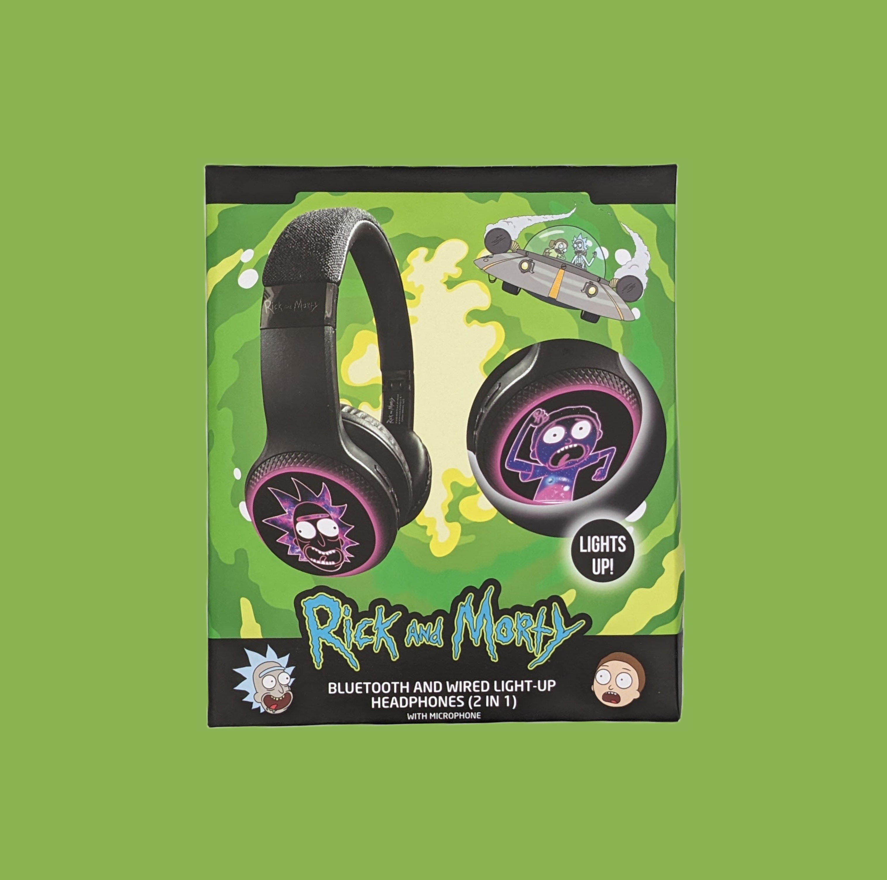 Rick & Morty s�uchawki nauszne BT Light-Up / 9