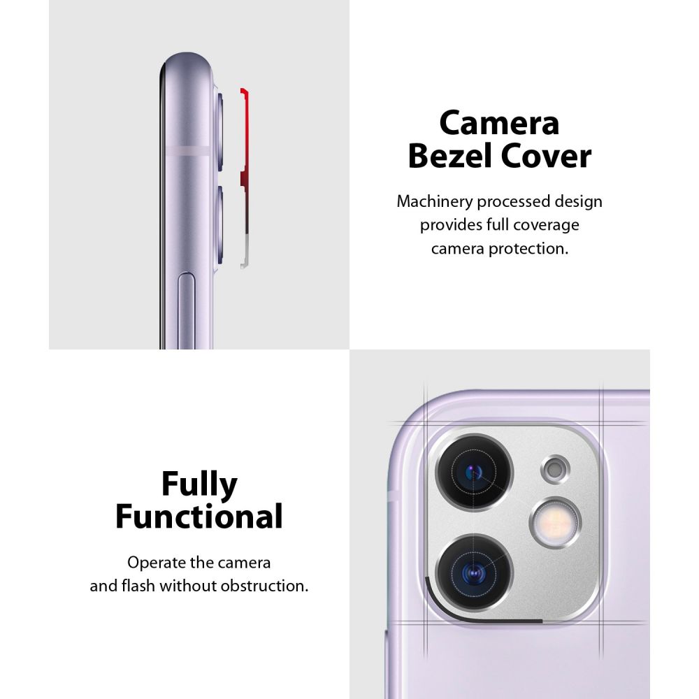 Ringke Camera Styling Srebrne Apple iPhone 11 / 6