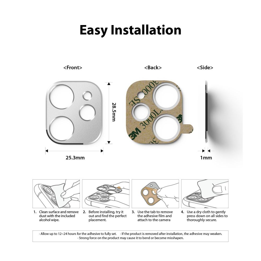 Ringke Camera Styling Srebrne Apple iPhone 11 / 8