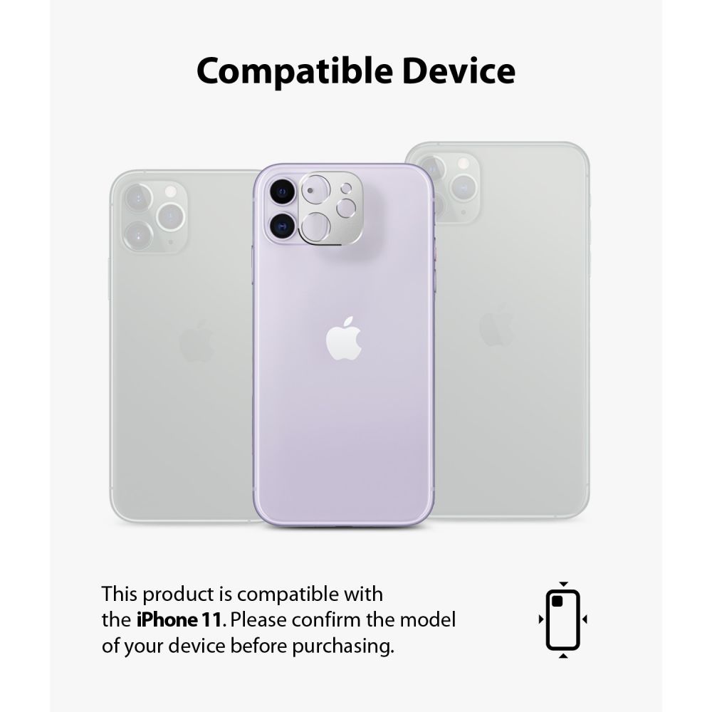 Ringke Camera Styling Srebrne Apple iPhone 11 / 9