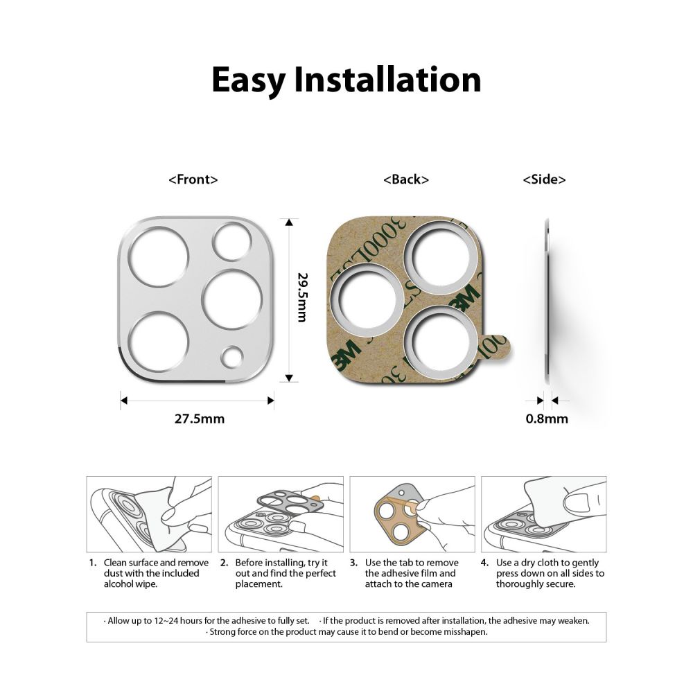 Ringke Camera Styling Srebrne Apple iPhone 11 Pro / 8 Ringke Camera Styling Srebrne Apple iPhone 11 Pro / 8