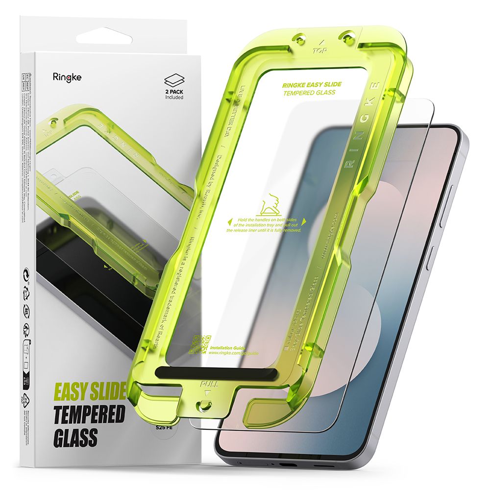 Ringke Easy Slide 2-pack prze�roczyste Samsung Galaxy S25 FE