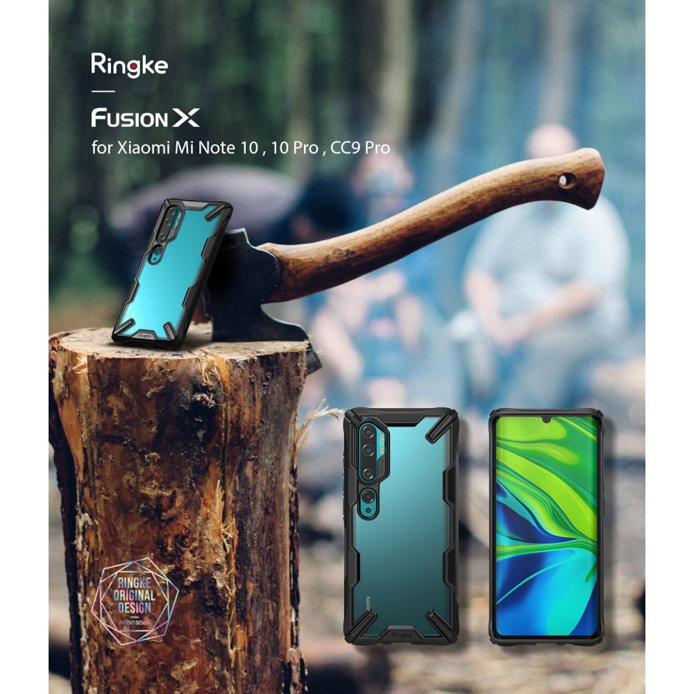 Ringke Fusion X Camo Czarne Xiaomi Mi Note 10 / 4