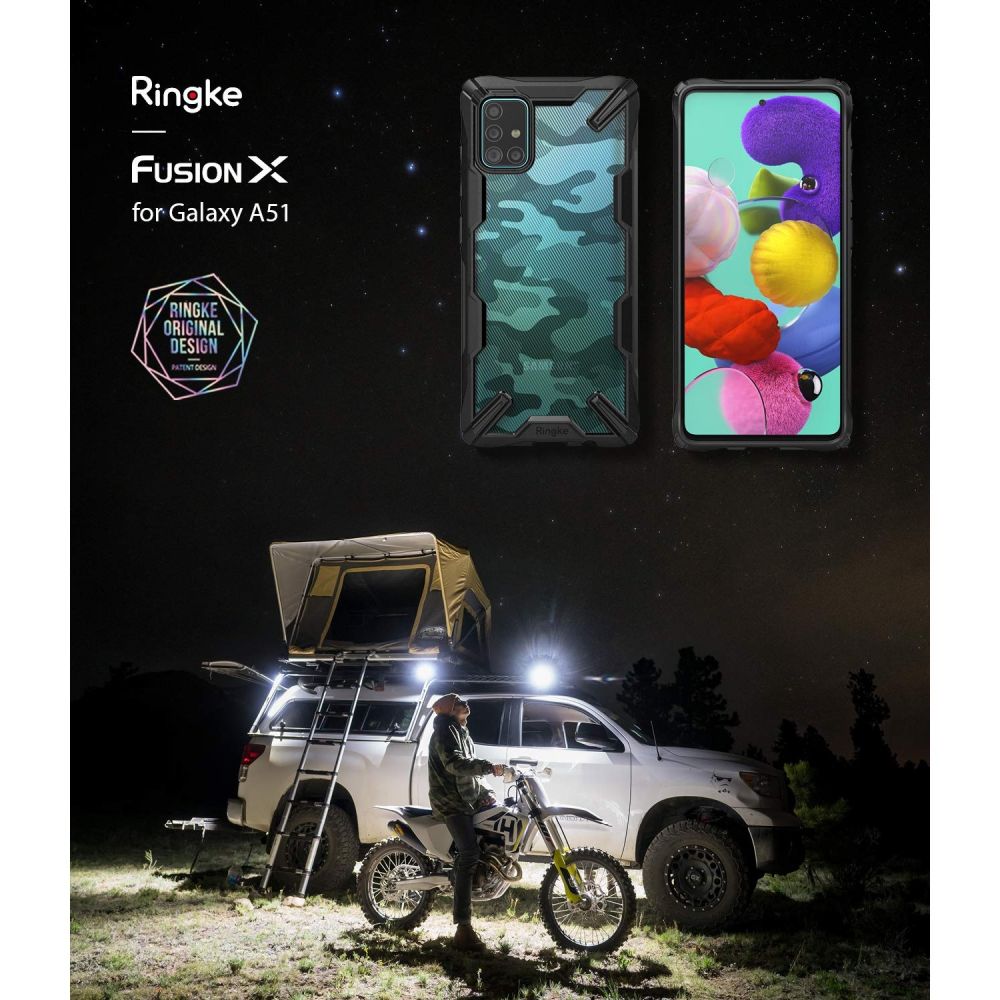 Ringke Fusion X Camo Czarne Samsung Galaxy A51 / 7