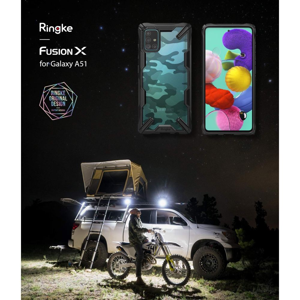 Ringke Fusion X Camo Czarne Samsung Galaxy A51 / 7 Ringke Fusion X Camo Czarne Samsung Galaxy A51 / 7