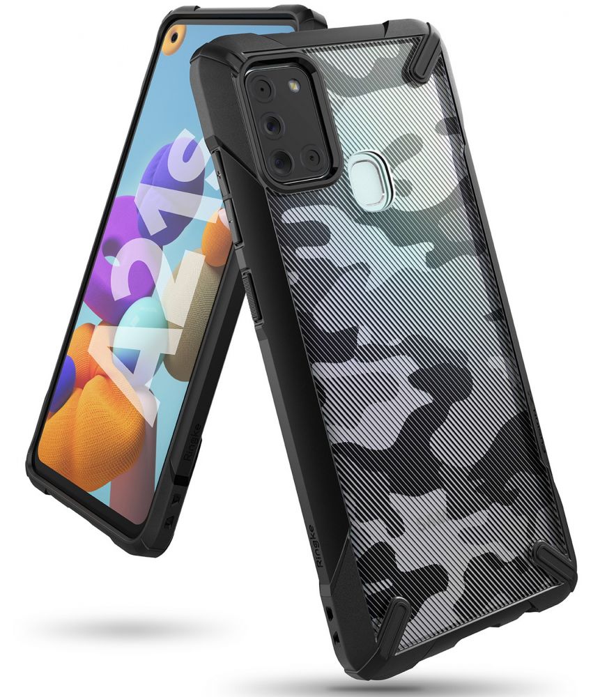 Ringke Fusion X Camo Czarne Samsung Galaxy A21s