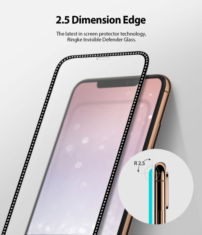 Ringke Id Diamond Glass Czarne Apple iPhone 11 Pro / 2