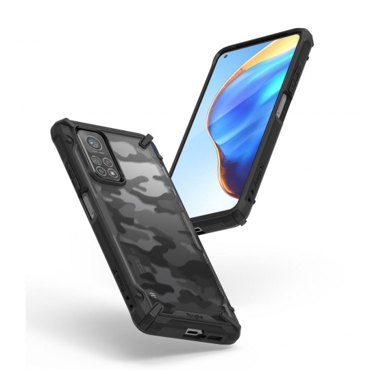 Ringke nak�adka Fusion X czarna Xiaomi POCO F3 / 2