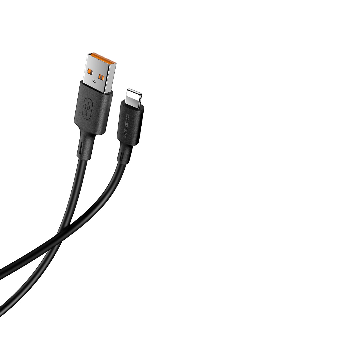 Riversong kabel Zeta USB - Lightning 1,0m 2,4A czarny CL118 / 2