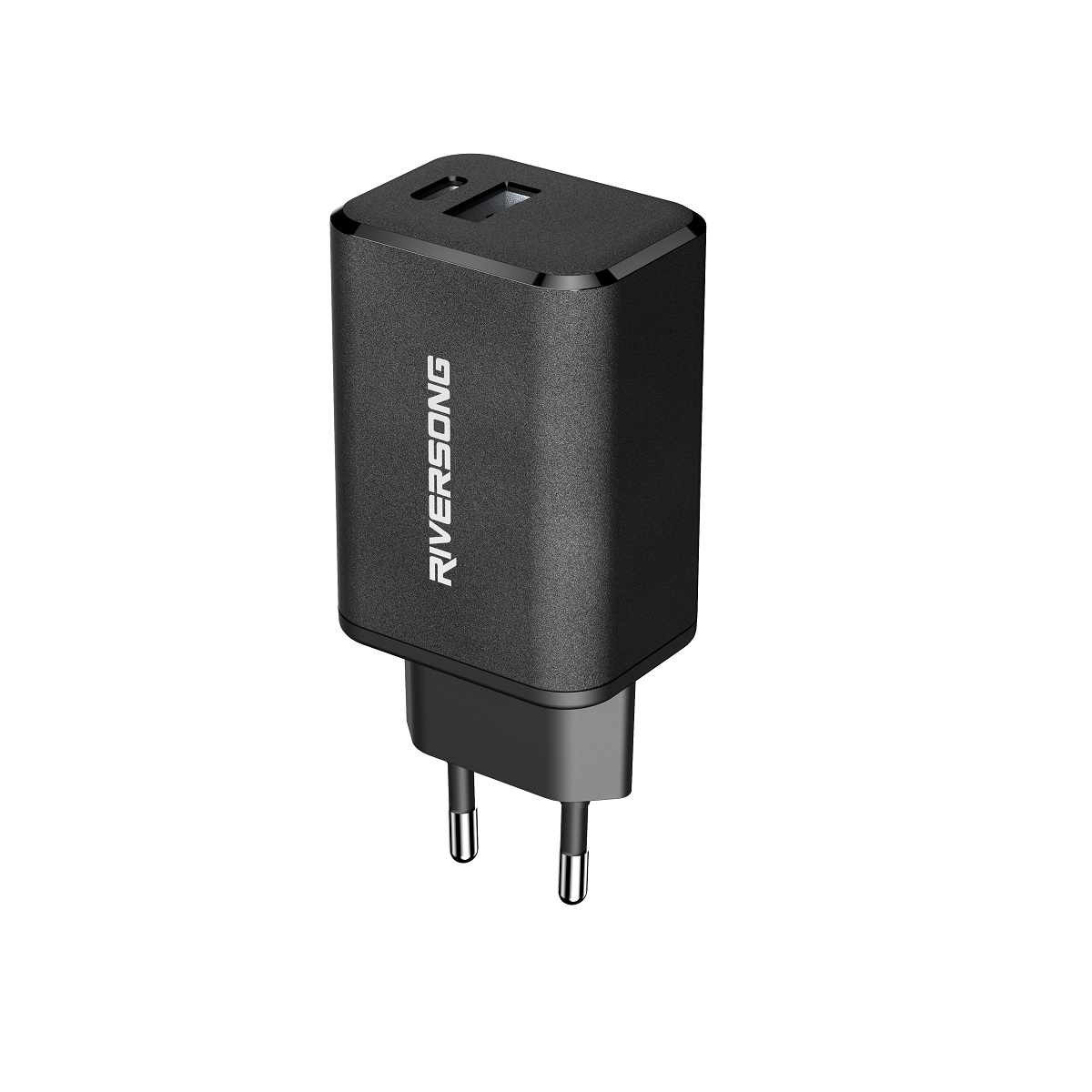Riversong adowarka sieciowa PowerKub G65 65W 1x USB 1x USB-C czarna AD96-EU