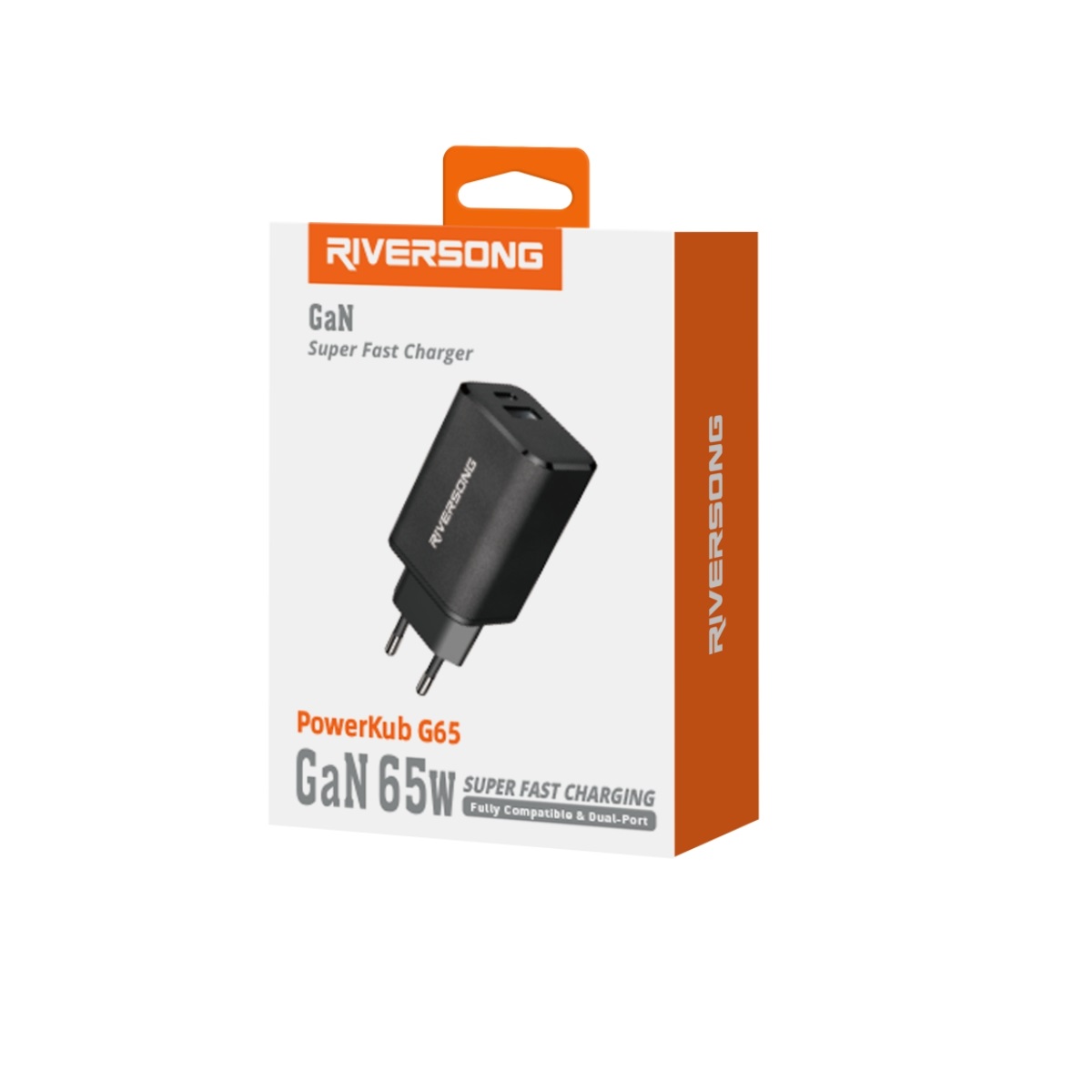 Riversong adowarka sieciowa PowerKub G65 65W 1x USB 1x USB-C czarna AD96-EU / 4