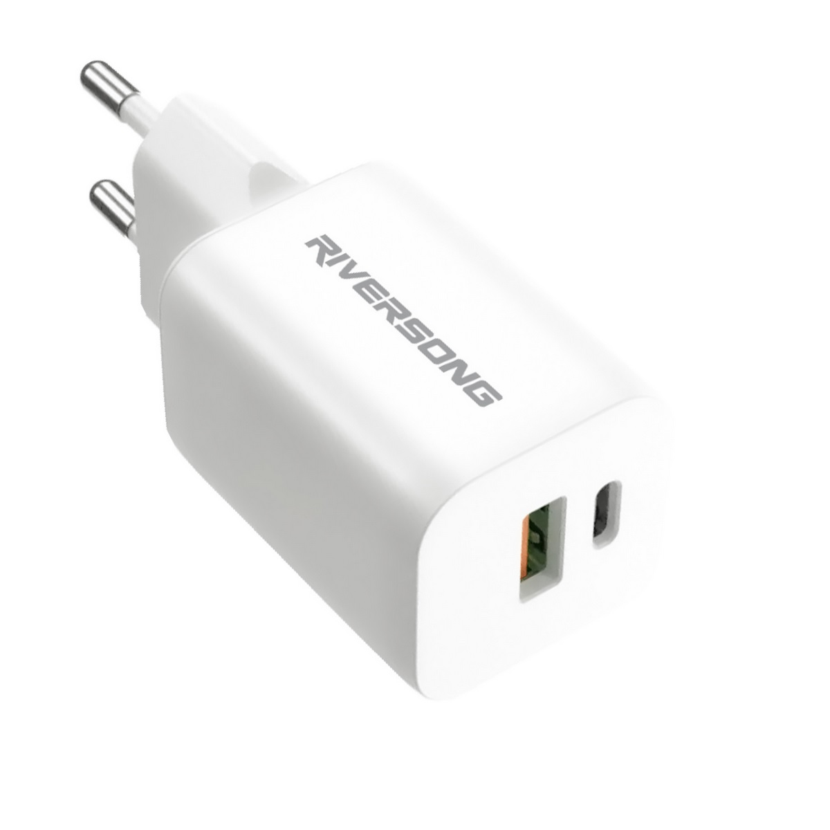 Riversong �adowarka sieciowa SafeKub D6 1x USB 1x USB-C 30W bia�a AD28