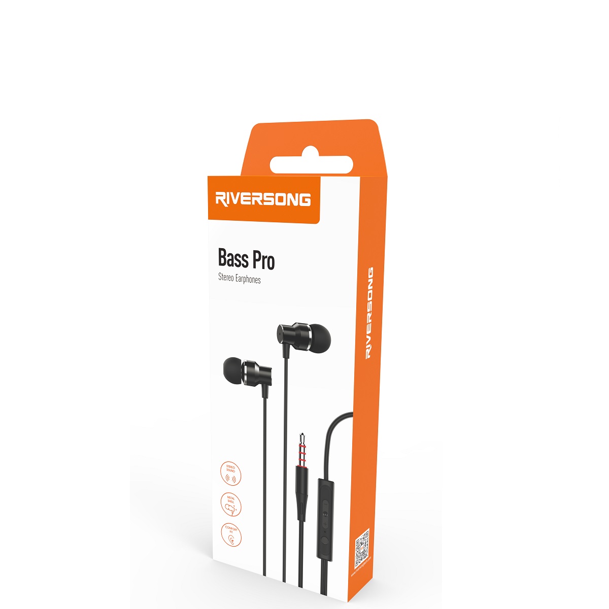 Riversong s�uchawki przewodowe Bass Pro czarne EA36 / 2