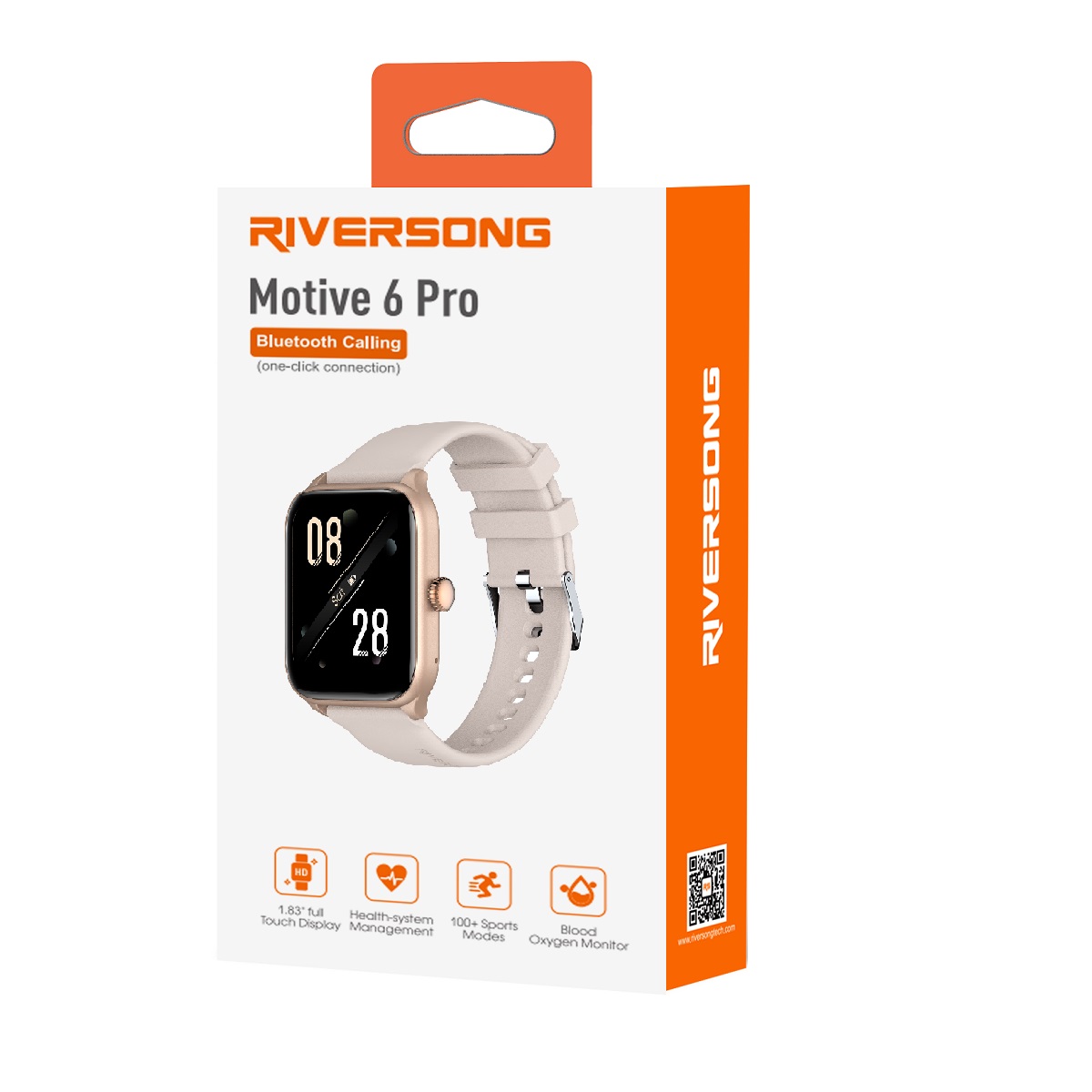 Riversong smartwatch Motive 6 Pro r�owo-z�oty SW62 / 2