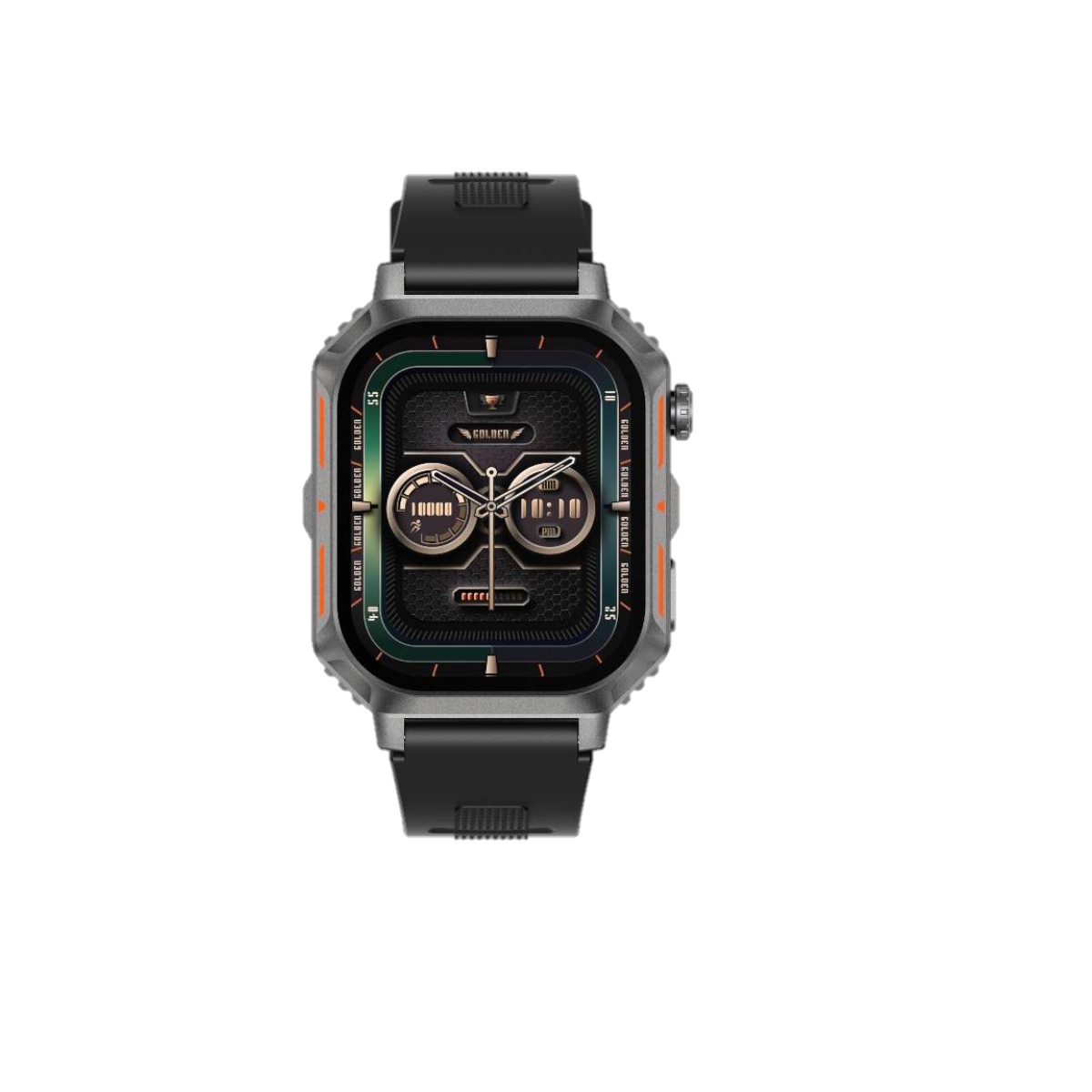 Mski elektroniczny wodoodporny zegarek sportowy kwadratowa koperta smartwatch Riversong Motive 8S szary SW803
