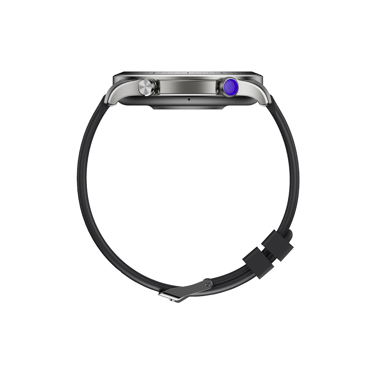 Elegancki zegarek mski wodoodporny elektroniczny sportowy z okrga tarcz smartwatch Riversong Motive 9 Pro szary SW901 / 4