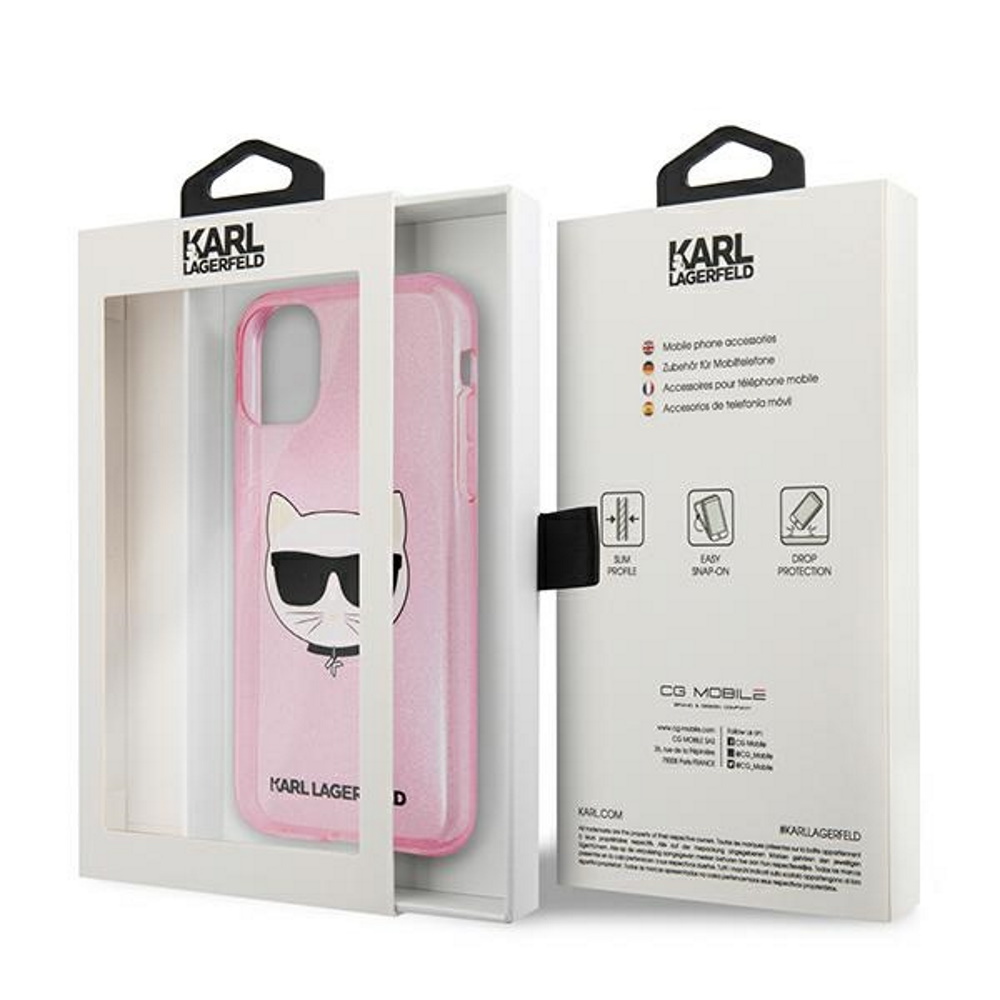  rowe hard case Glitter Choupette Apple iPhone 12 Pro (6.1 cali) / 4