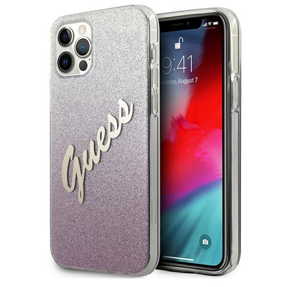  rowe hard case Glitter Gradient Script Apple iPhone 12 Pro Max (6.7 cali)