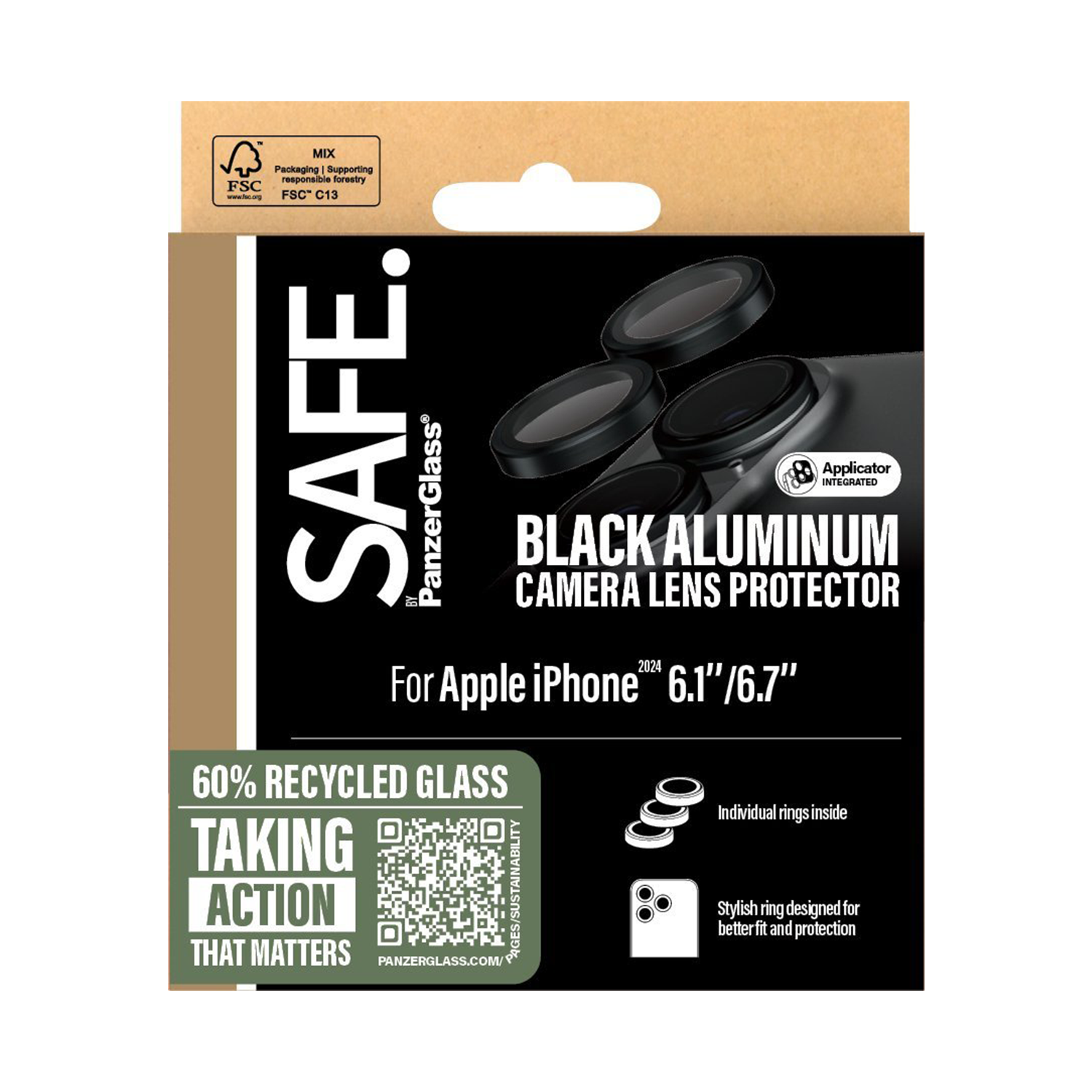 Safe by PanzerGlass czarny Apple iPhone 16 Pro Max