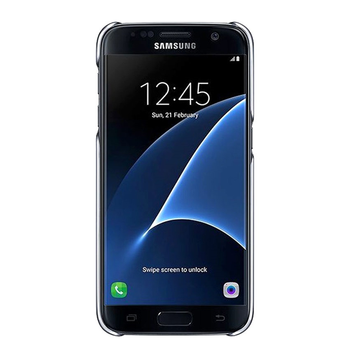Samsung etui Clear Cover czarne Samsung Galaxy S7 G930 / 3