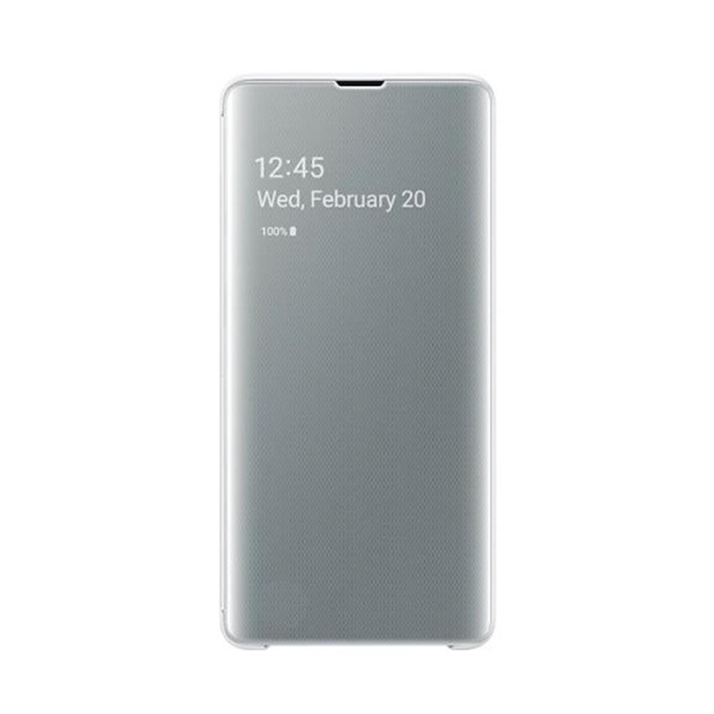 Samsung etui Clear View Cover bia�e Samsung Galaxy S10 Plus