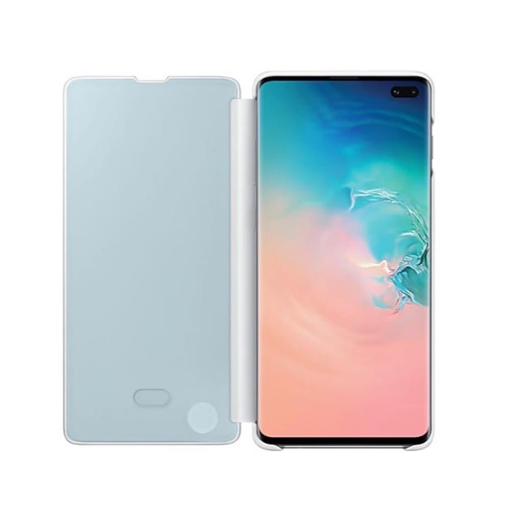Samsung etui Clear View Cover bia�e Samsung Galaxy S10 Plus / 2