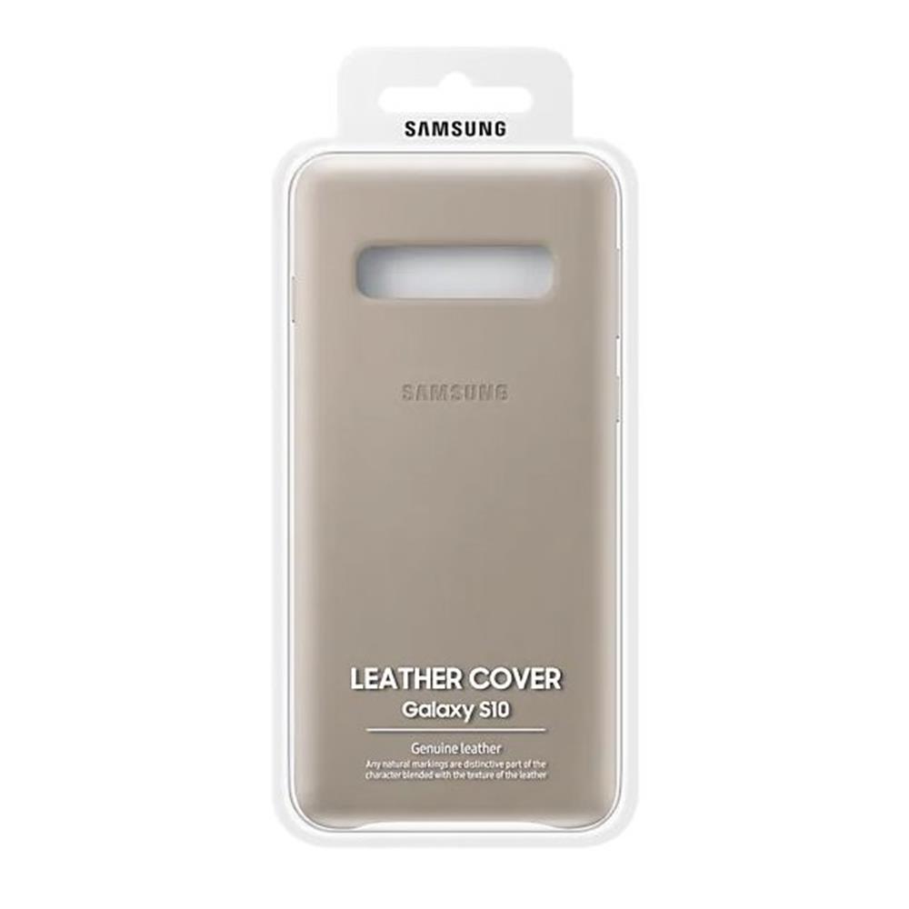 Samsung etui Leather Cover szare Samsung Galaxy S10 / 4