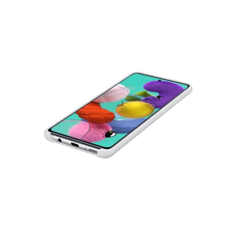 Samsung etui Silicone Cover bia�e Samsung Galaxy A51 / 2