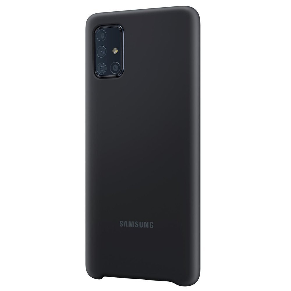 Samsung etui Silicone Cover czarne Samsung Galaxy A71 / 2