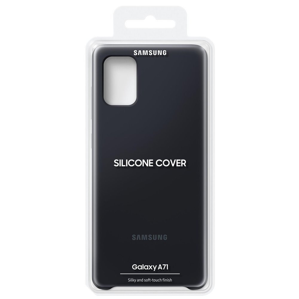 Samsung etui Silicone Cover czarne Samsung Galaxy A71 / 5