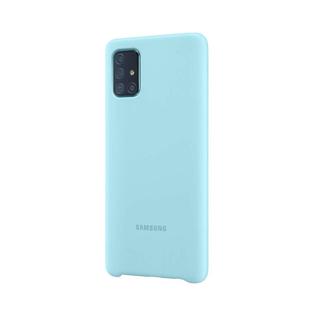 Samsung etui Silicone Cover niebieskie Samsung Galaxy A71 / 2